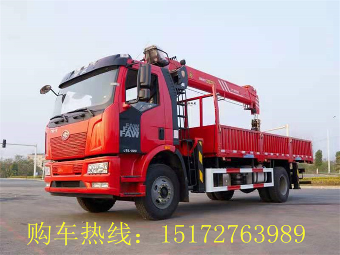 國六解放單橋三一8噸吊機